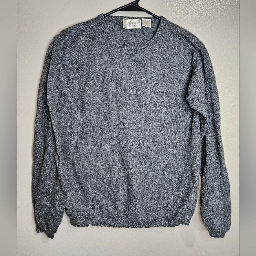 Luxurious Elements 100% Cashmere Gray Sweater Size S